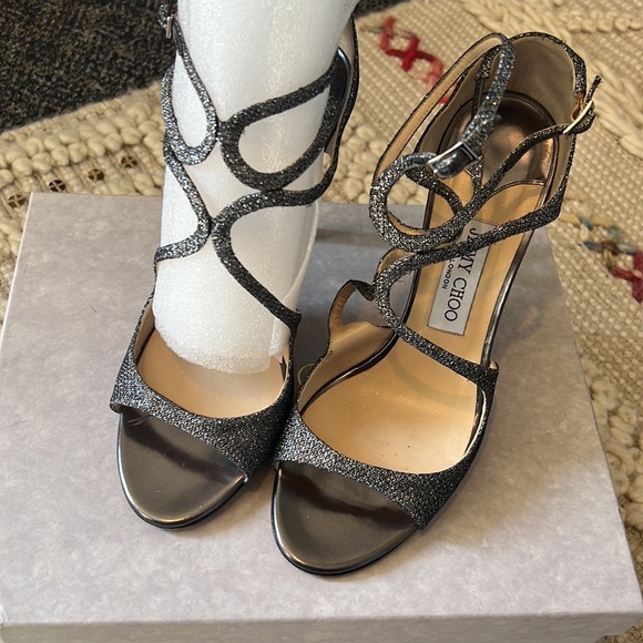 Jimmy Choo Azia glitter high heels size 40 - Picture 2 of 12